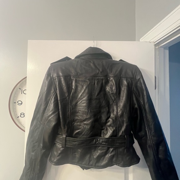 Zara Black Leather Jacket - Picture 11 of 13